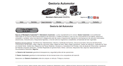 Desktop Screenshot of gestoria-automotor.net