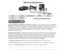 Tablet Screenshot of gestoria-automotor.net