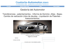 Tablet Screenshot of gestoria-automotor.com